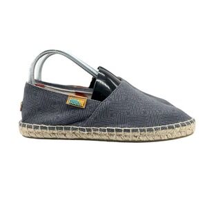 Ubuntu Life Women Grey Textured Canvas Espadrille Slip On Shoes Size 7.5W